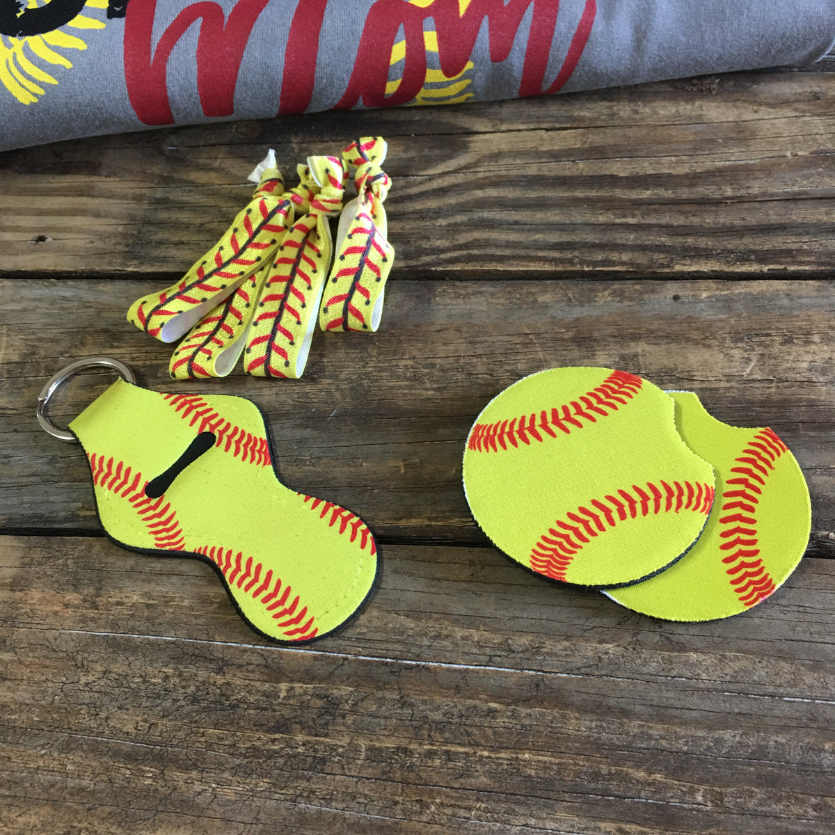 Softball chapstick holder