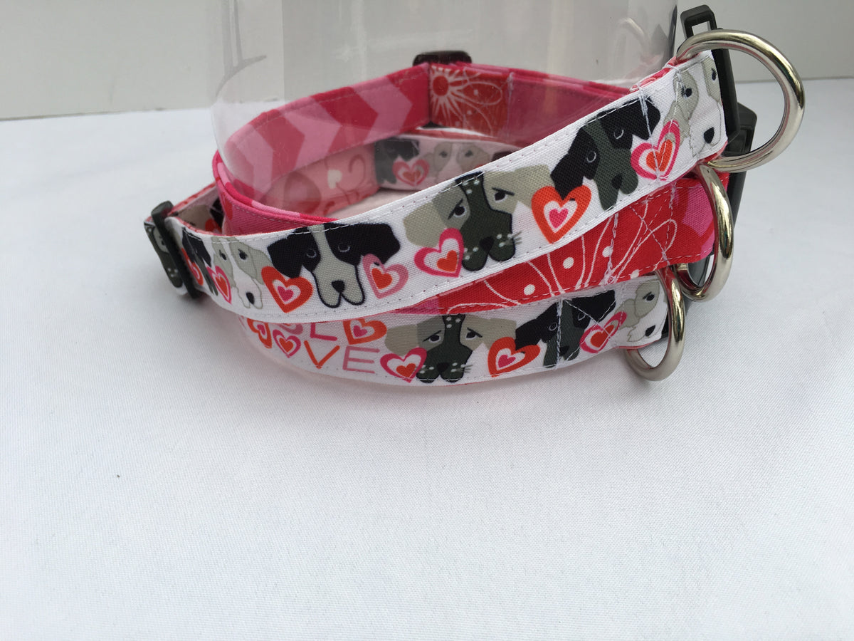 Valentines dog collar