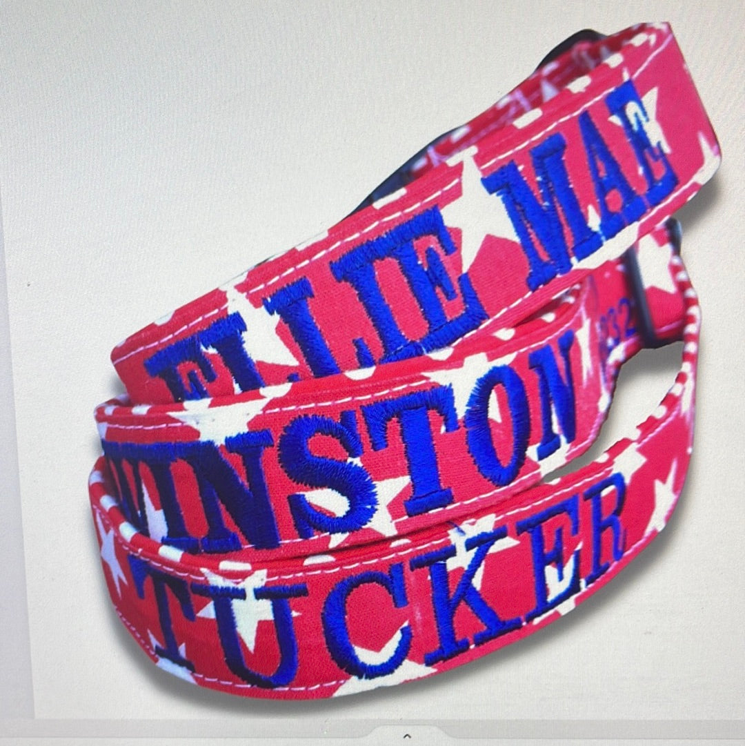 Patriotic dog collar