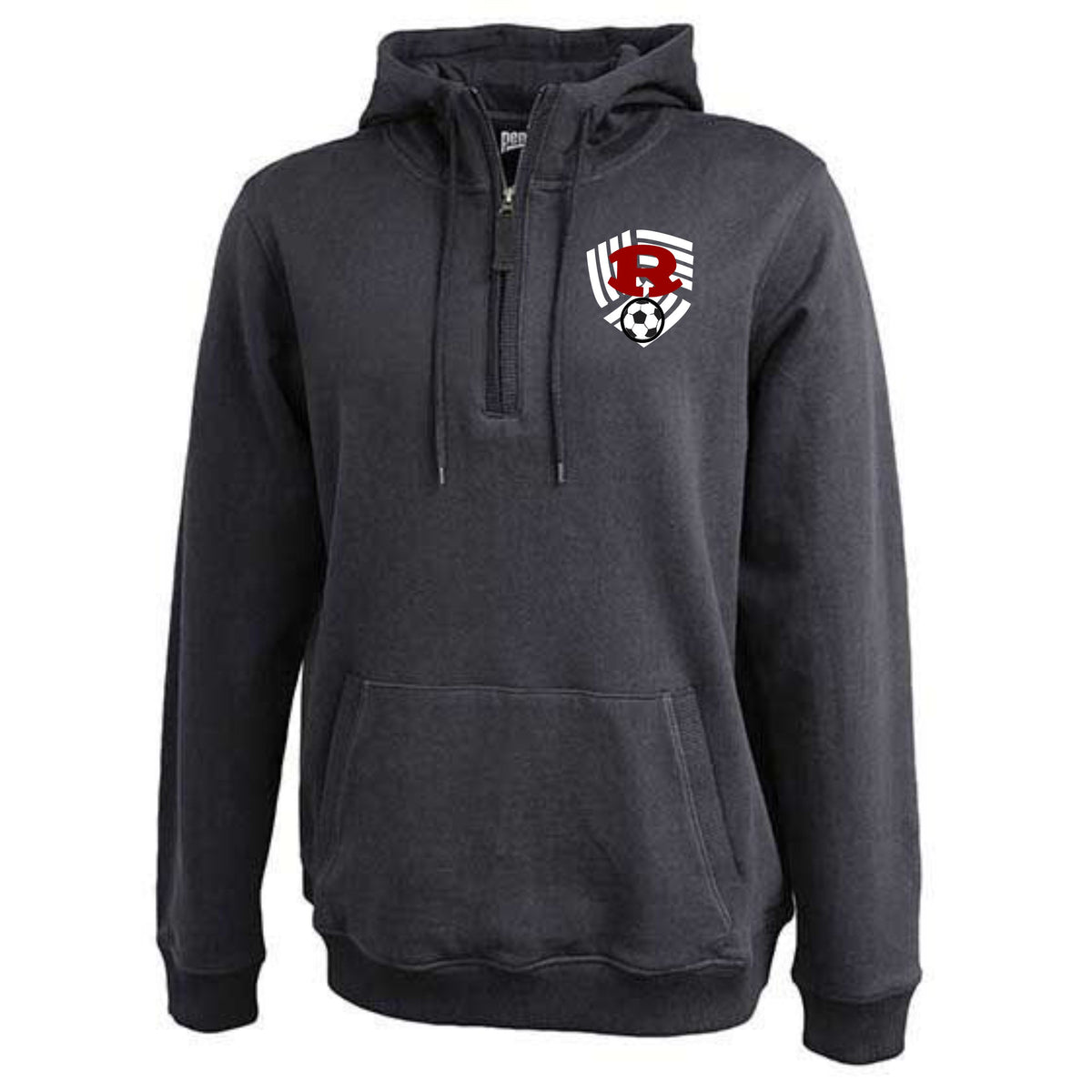 soccer quarter zip hoodie