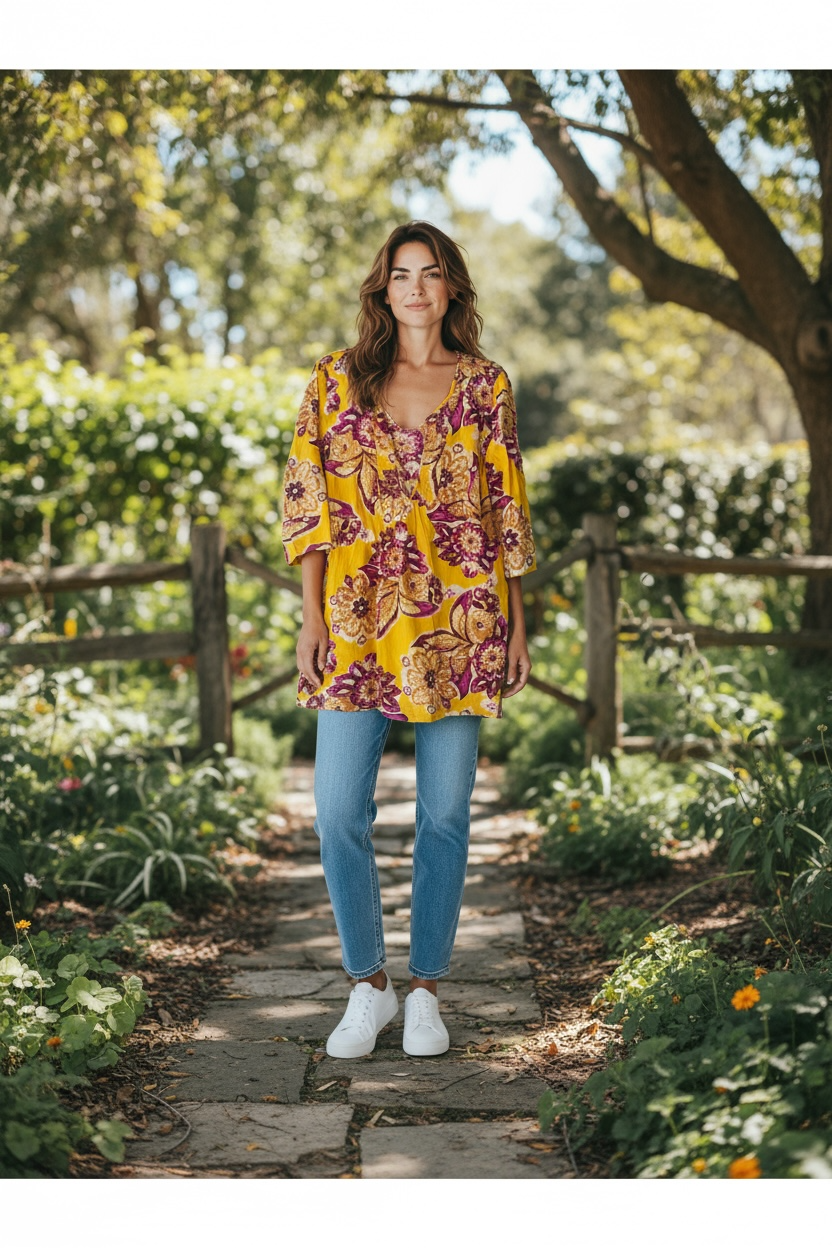 Floral tunic