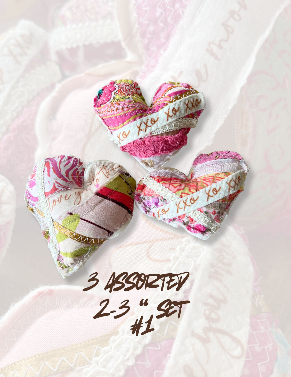 Valentine heart pillow, upcycled pillow