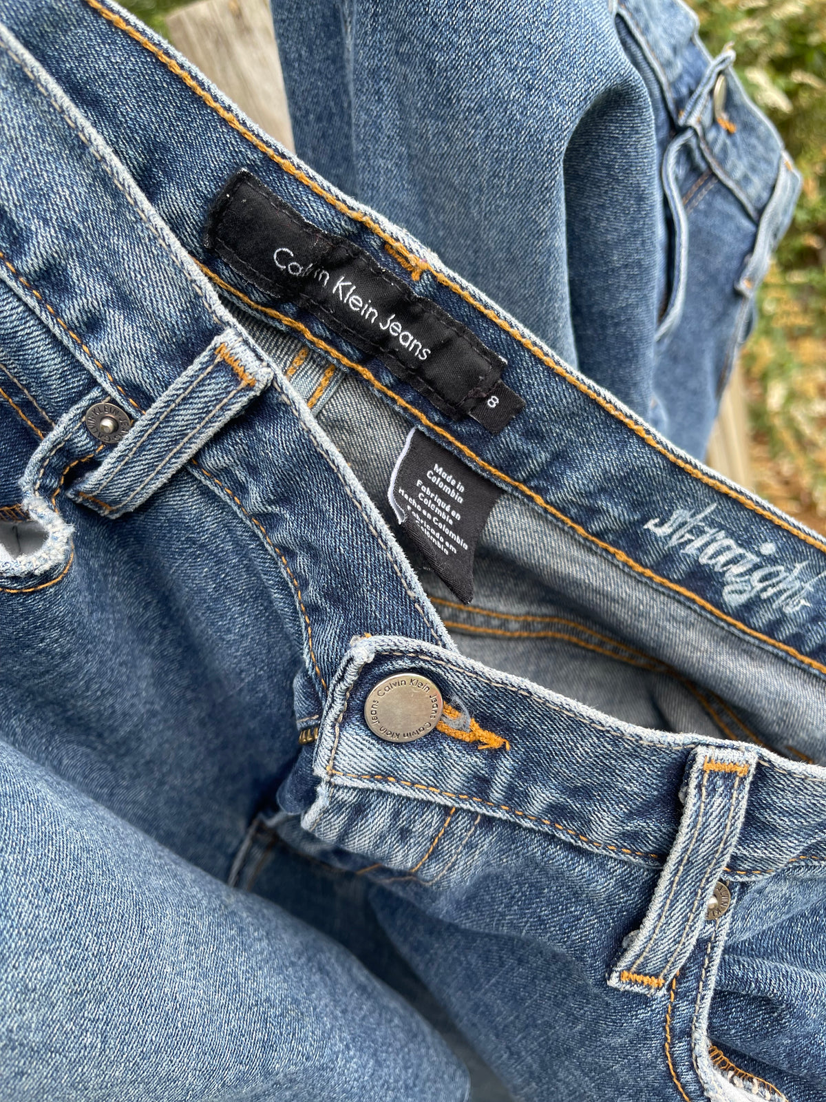 Calvin Klein jeans, straight leg jeans