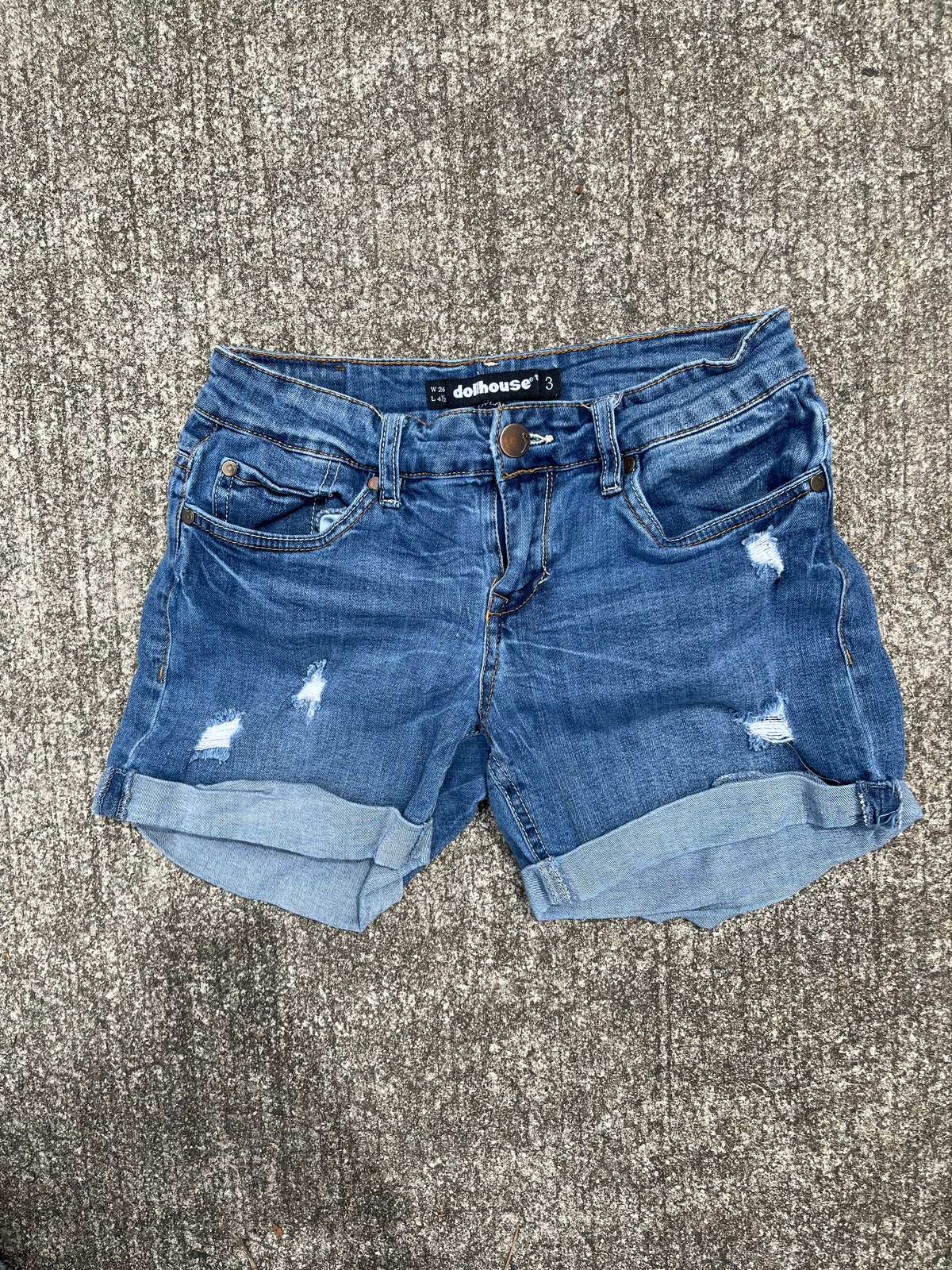 Jean skirt, vintage denim skirt