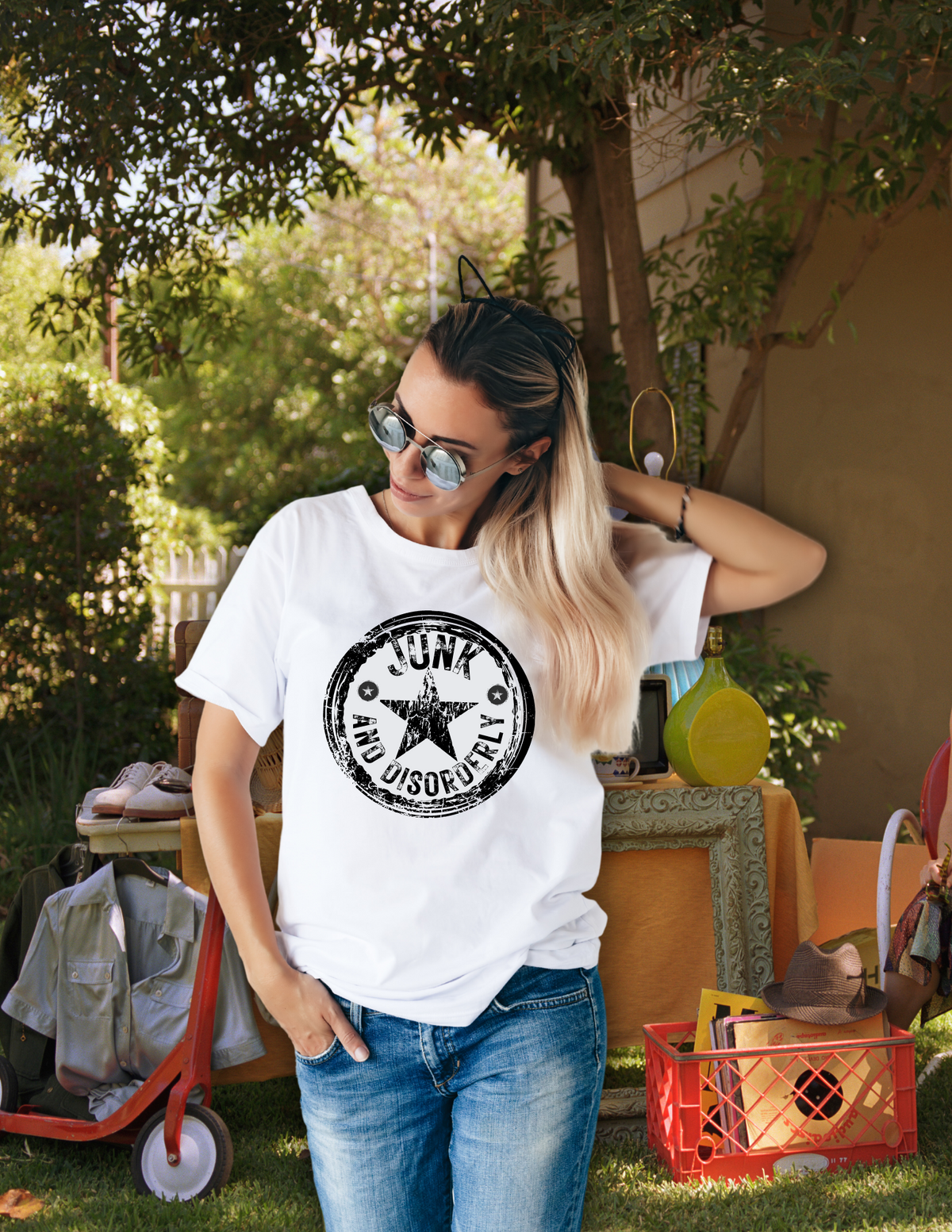 Thrifter t shirt, junk life t shirt,