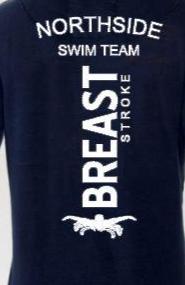 swim team t shirt breast stroke