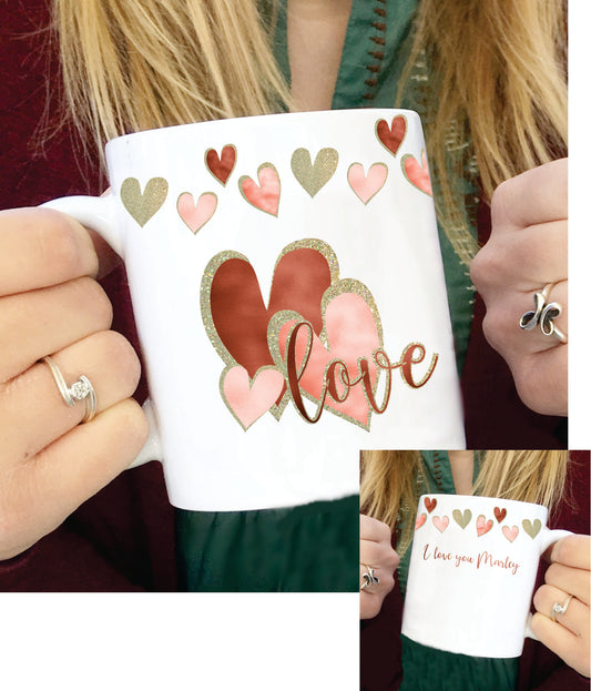 Valentines Day Mug, personalized coffee mug