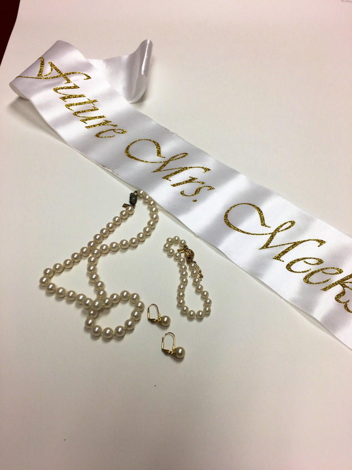 Future Mrs sash, bachelorette party sash