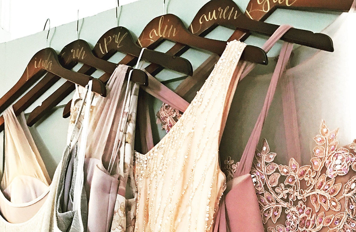 personalized clothes hanger, bridesmaids dress hanger,wedding dress hanger