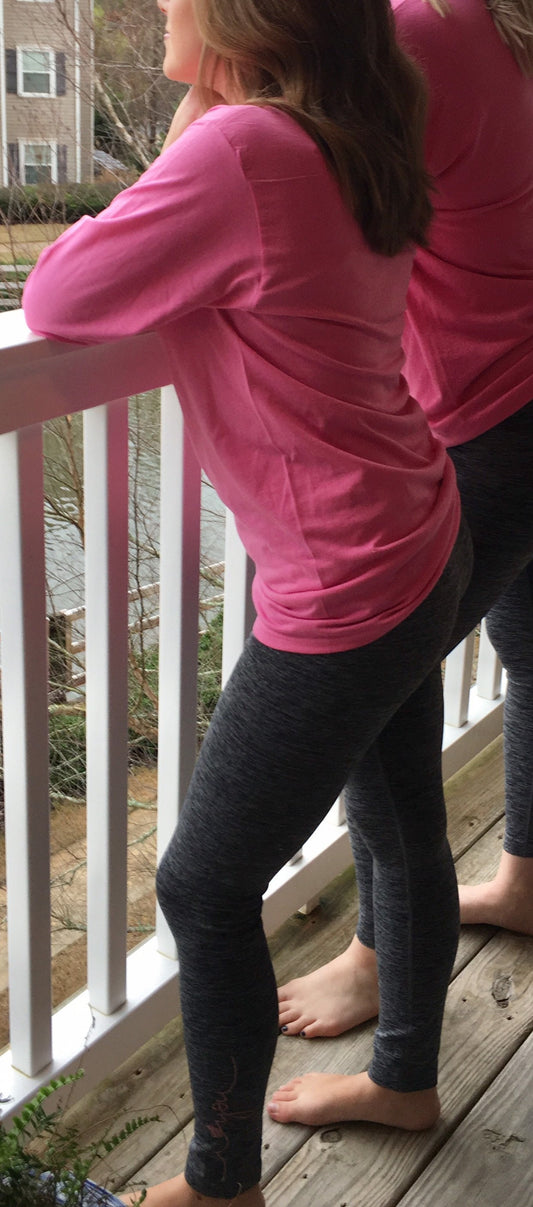 Space dye leggings, butt lifting leggings