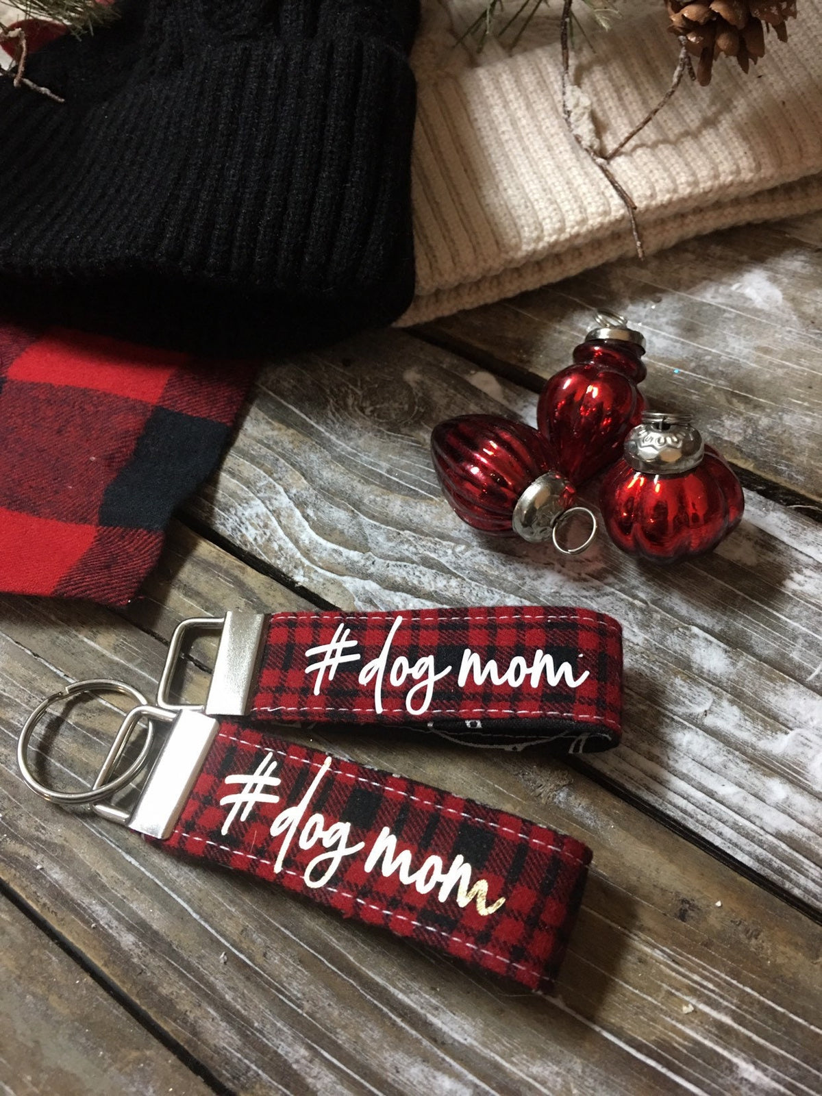 Dog mom key chain