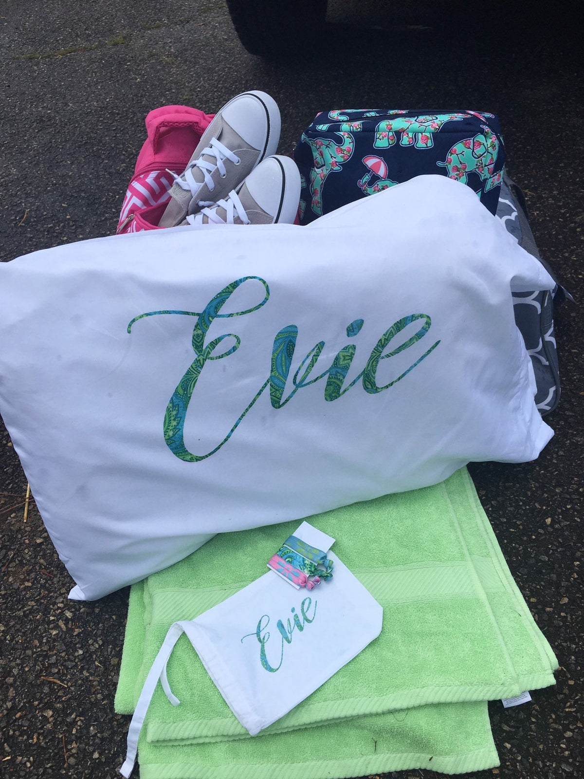 personalized pillow case slumber party