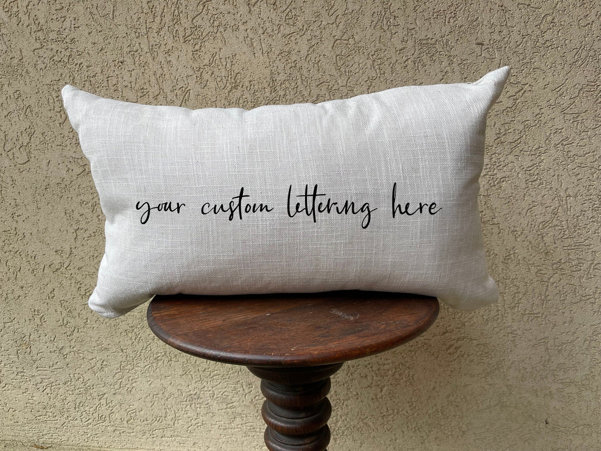 Nursey Word pillow, pillow with your lettering, nursery pillow, personalized pillow, farmhouse style pillow, pillow with words