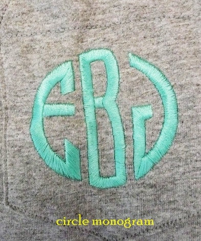 monogrammed pocket t shirt,  long sleeved t shirt,