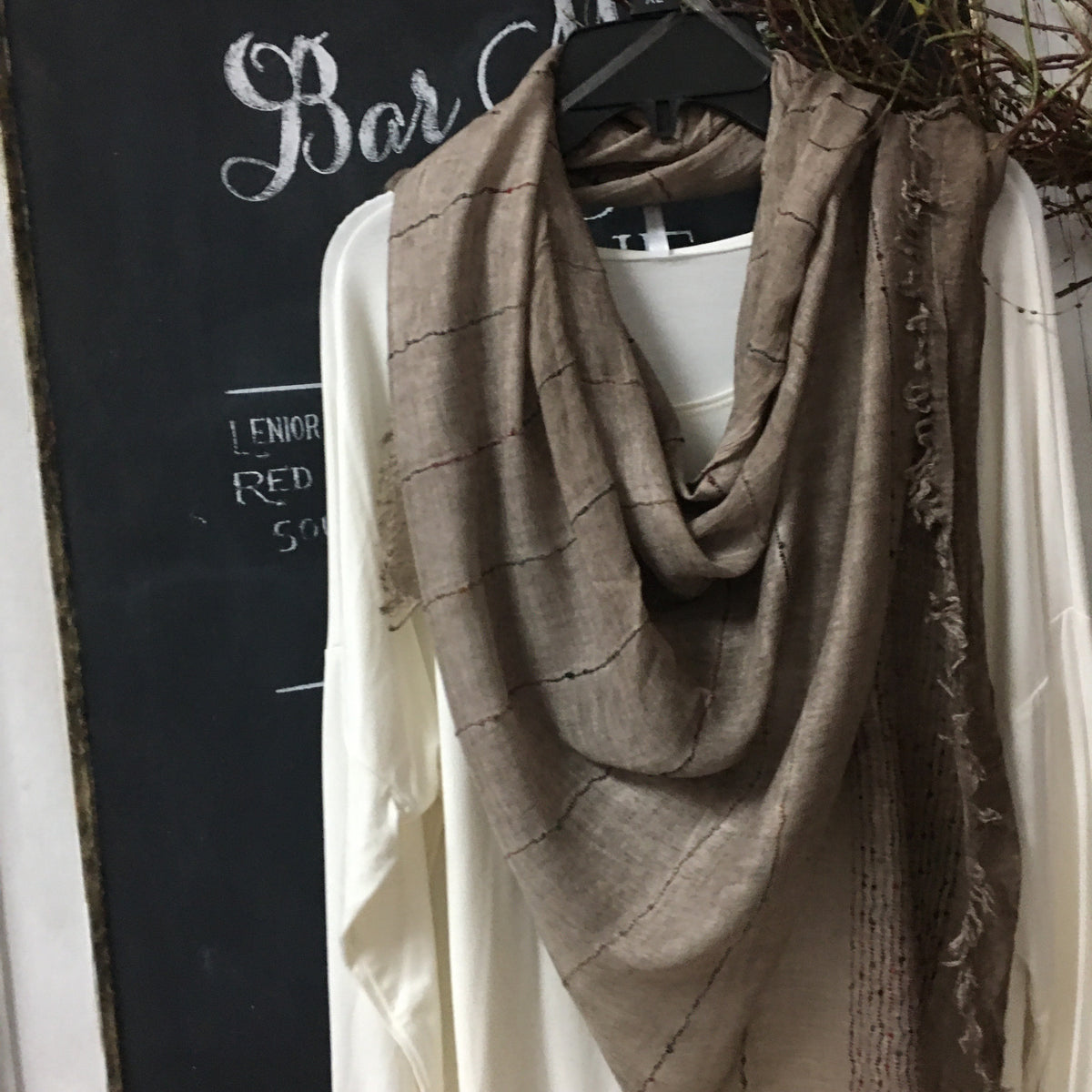 Brown boho fashion scarf