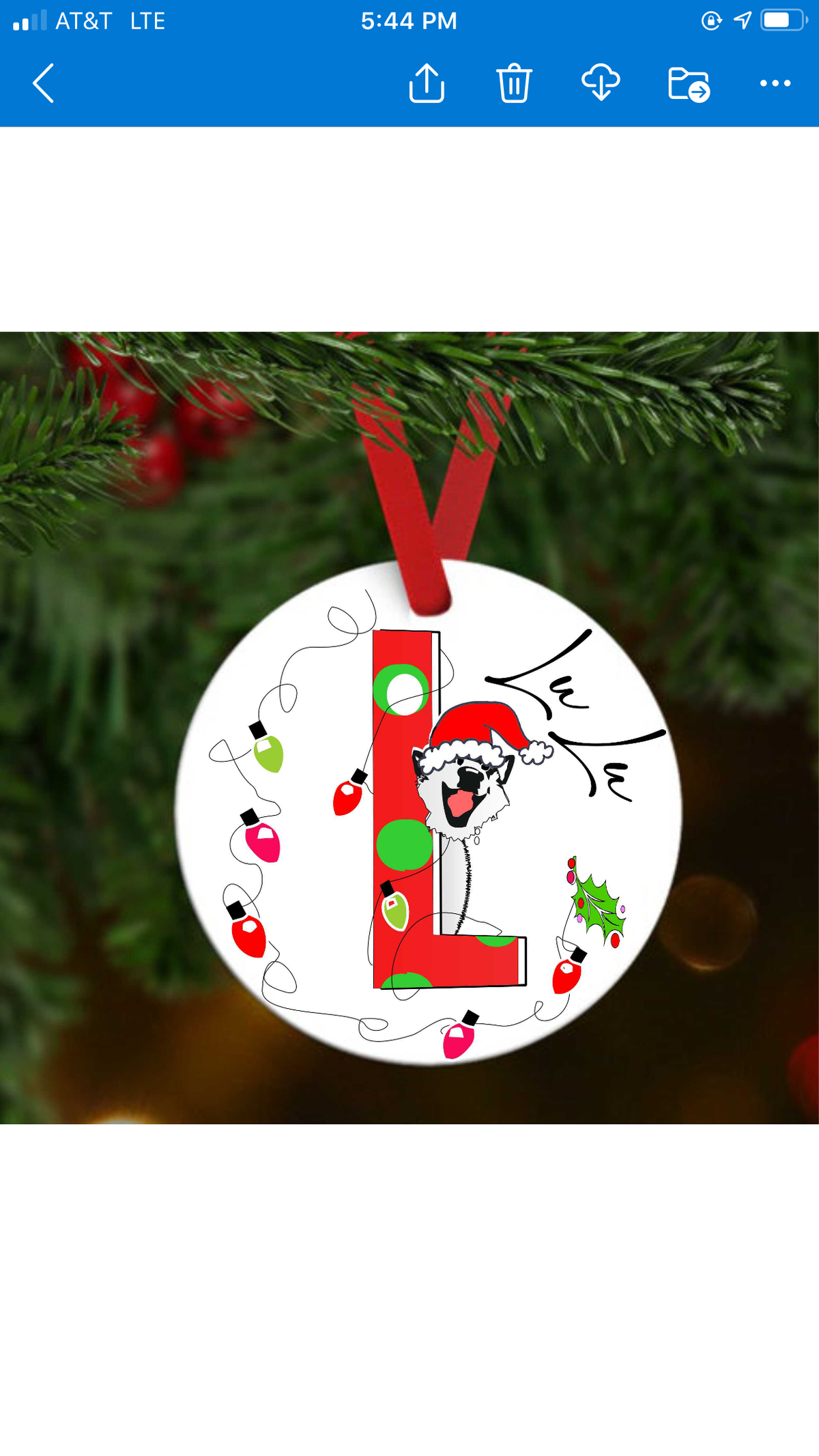 Personalized Christmas ornament