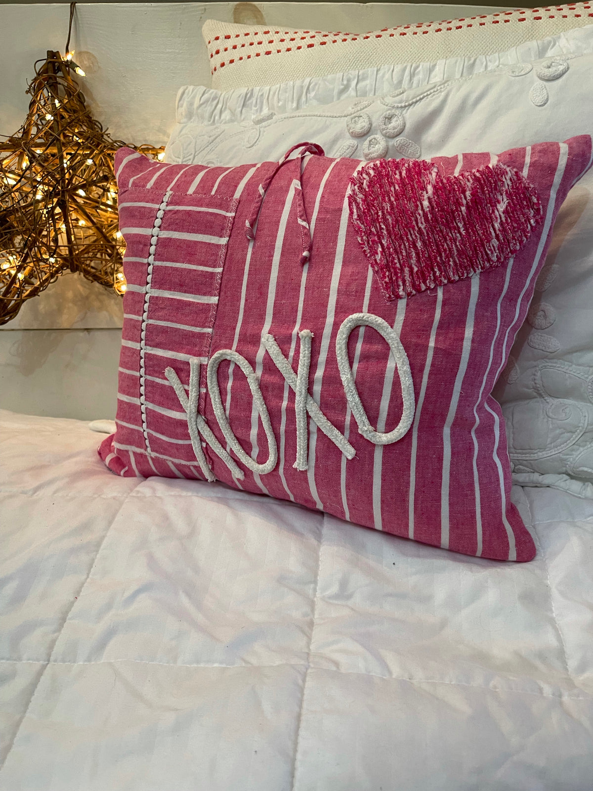 Valentine’s pillow, farmhouse pillow
