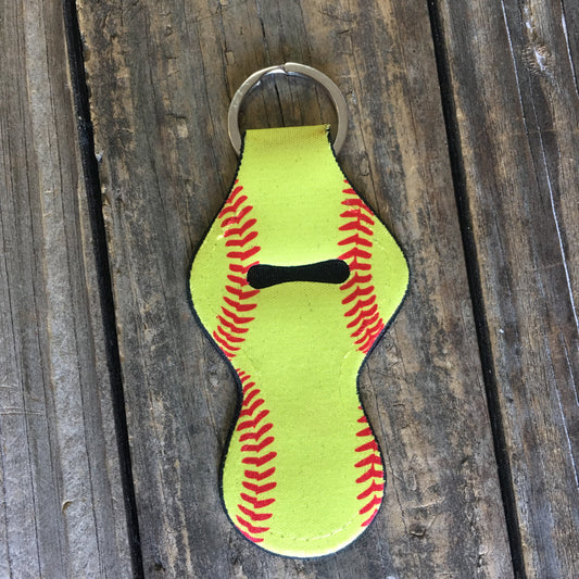 Softball chapstick holder